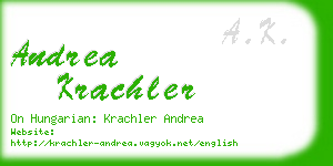 andrea krachler business card